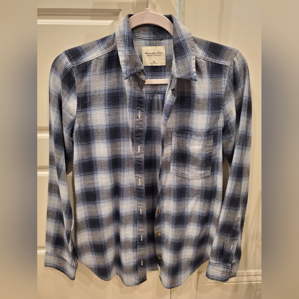 Abercrombie Blue Flannel